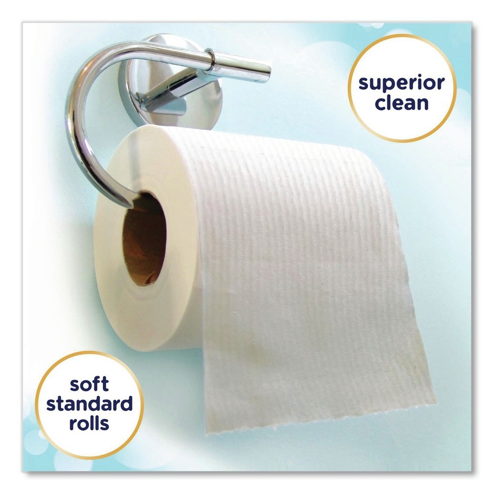 Cottonelle 12456PK 1-Ply Septic Safe Bathroom Tissue – White (12/PK) New