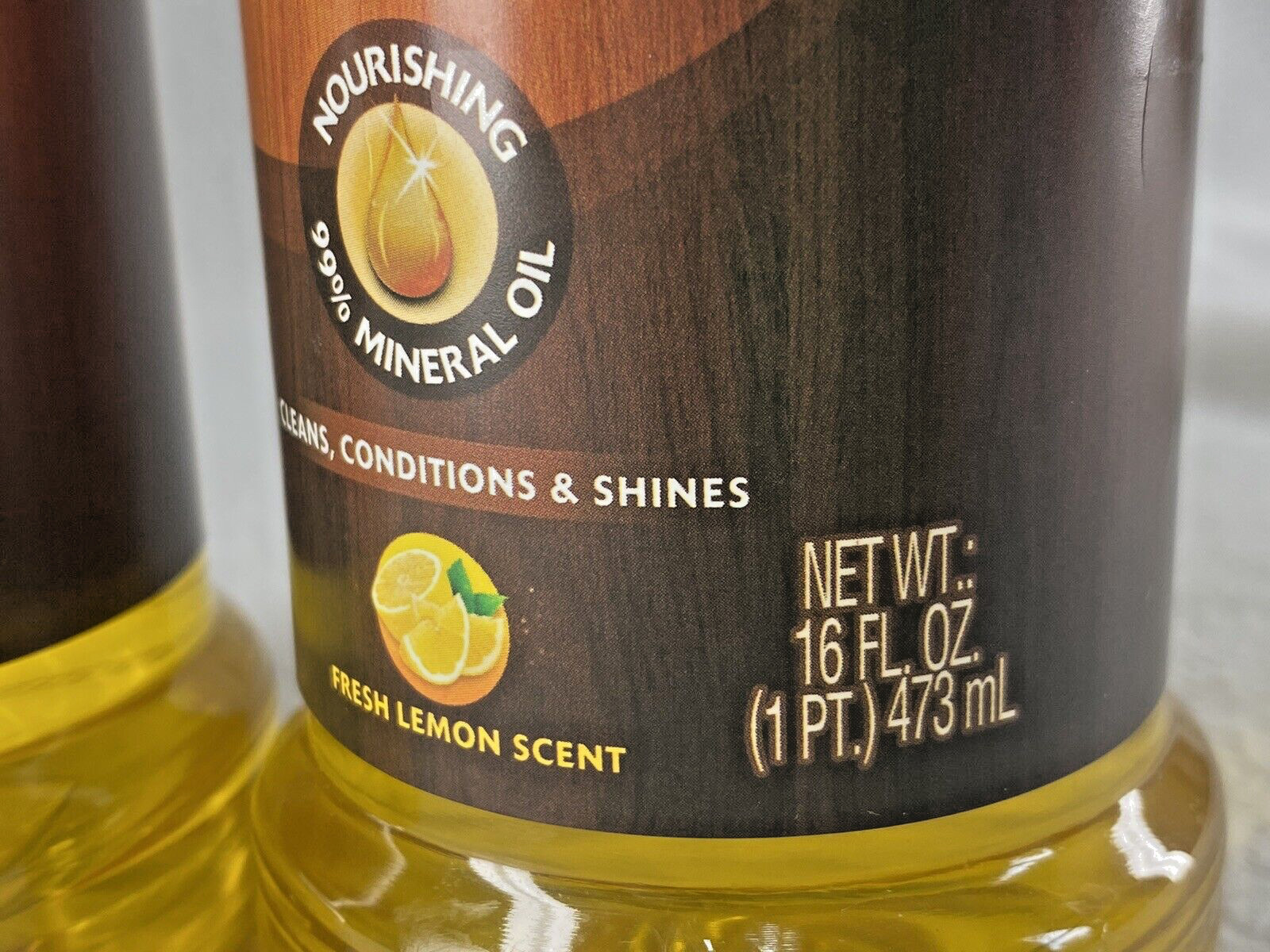 Lot of 2 Old English Wood Conditioner and Cleaner Fresh Lemon Scent 16 oz Each