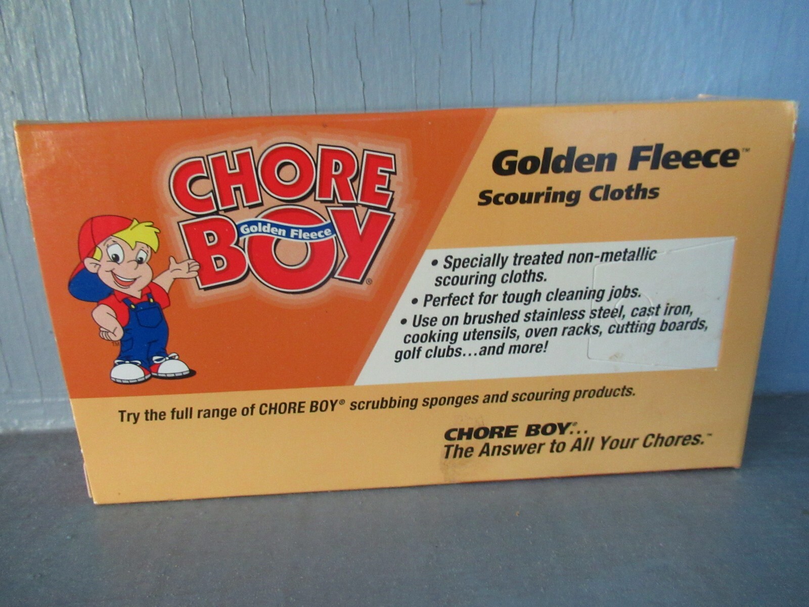 1998 Chore Boy Golden Fleece Scouring Cloths Specially Treated Terry Cloth 2 pk