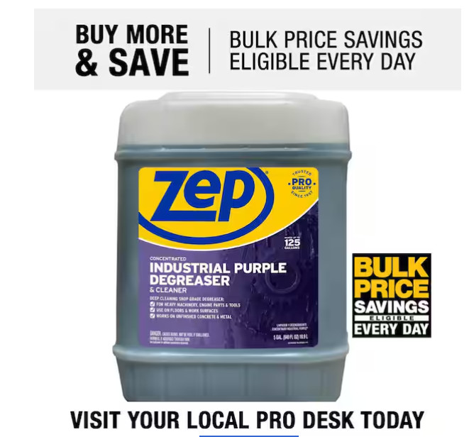 5 Gallon Concentrated Industrial Purple Cleaner Degreaser 1 Pack Fast Shipping