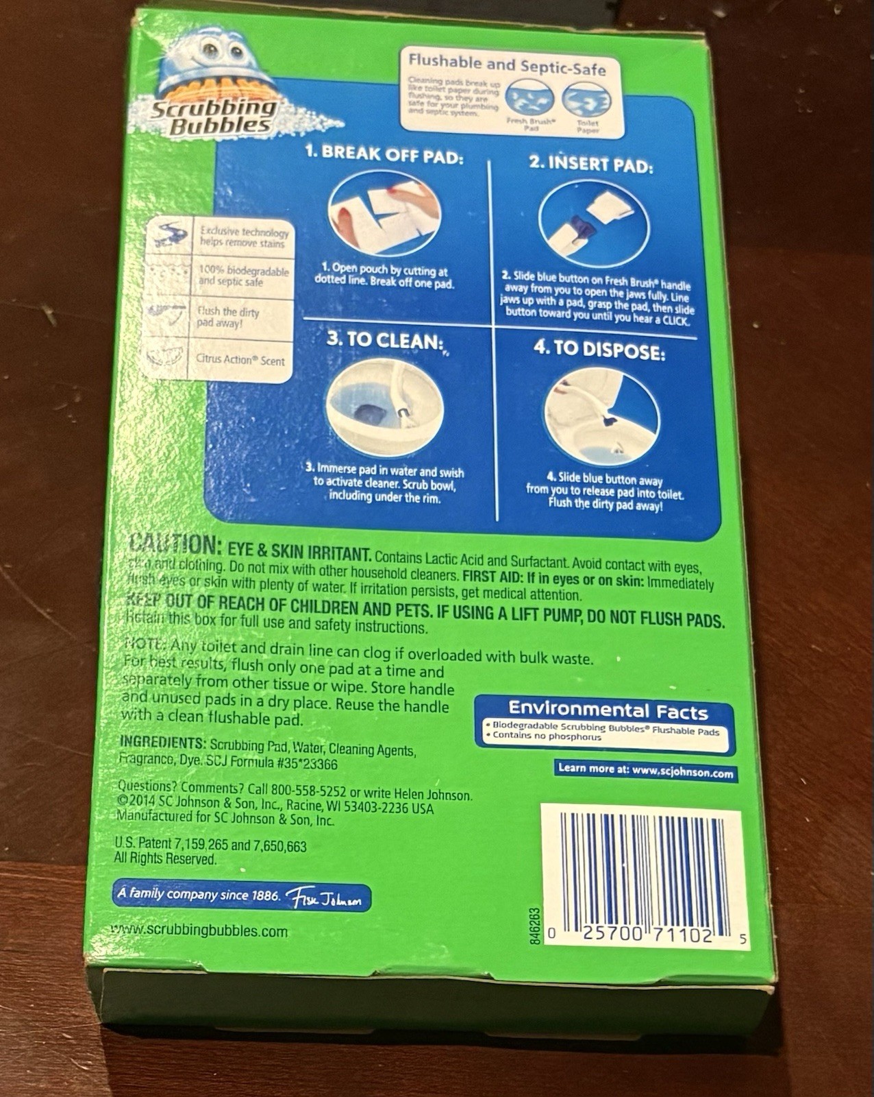 Scrubbing Bubbles Fresh Brush Flushable Refills Citrus 12 Ct New