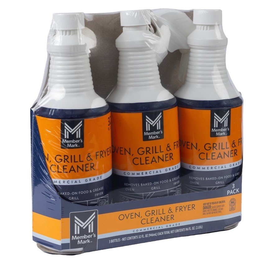 3 Pack Commercial Oven Grill Fryer Cleaner 32oz Heavy Duty Degreaser