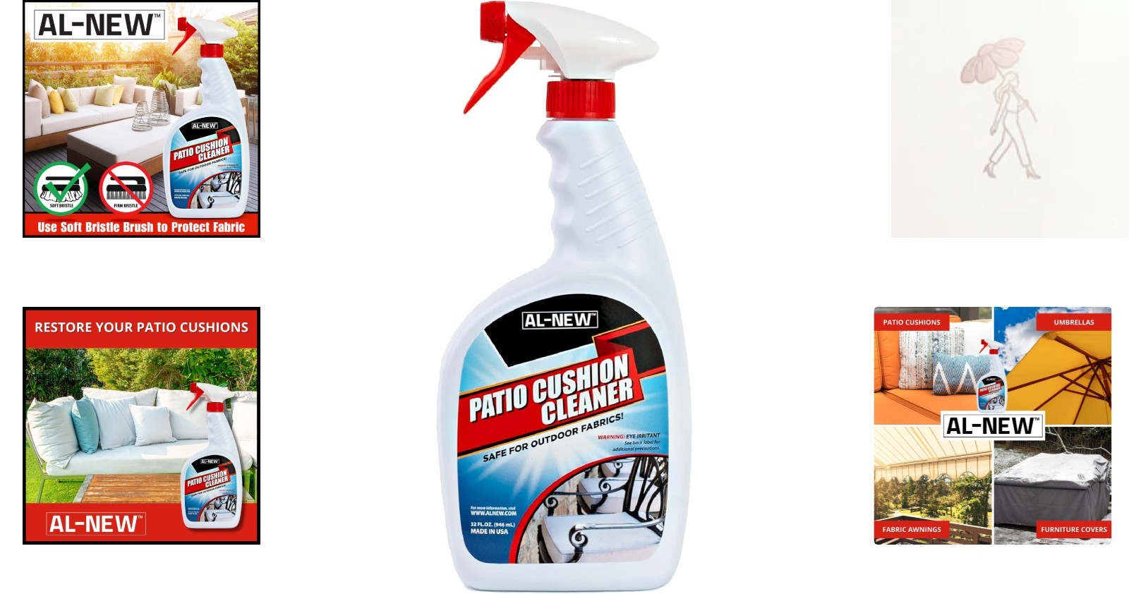 Multi-Purpose Patio Cushion Cleaner – 32 Fl Oz for Fast, Effective Cleaning