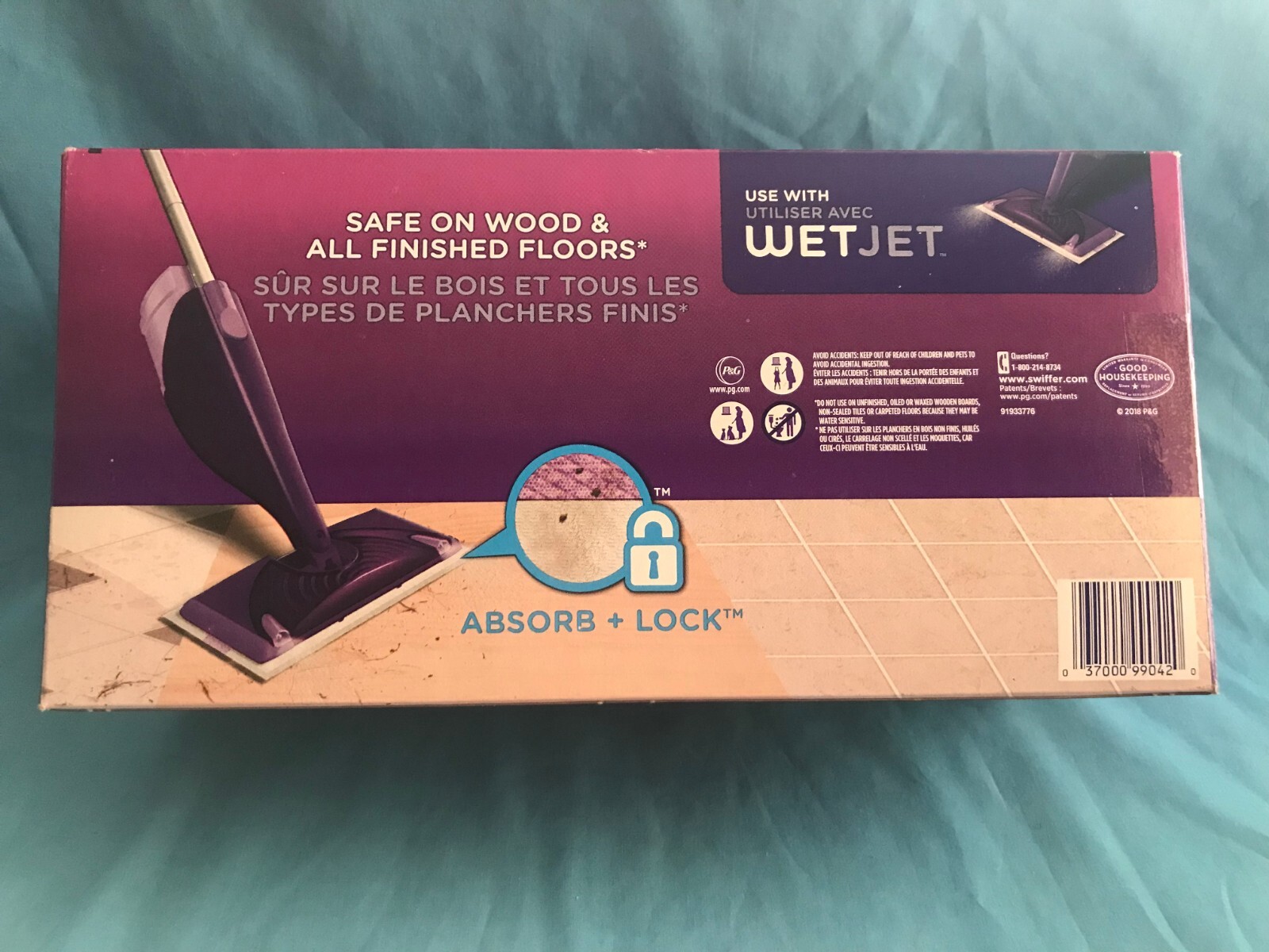 42 fl. oz. Swiffer Wet Jet Gain Floor Cleaner & 10 New Disposable Mopping Pads