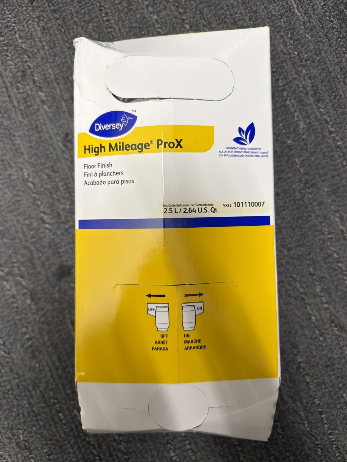 Diversey High Mileage ProX Floor Finish 2.5L 101110007 New Dented
