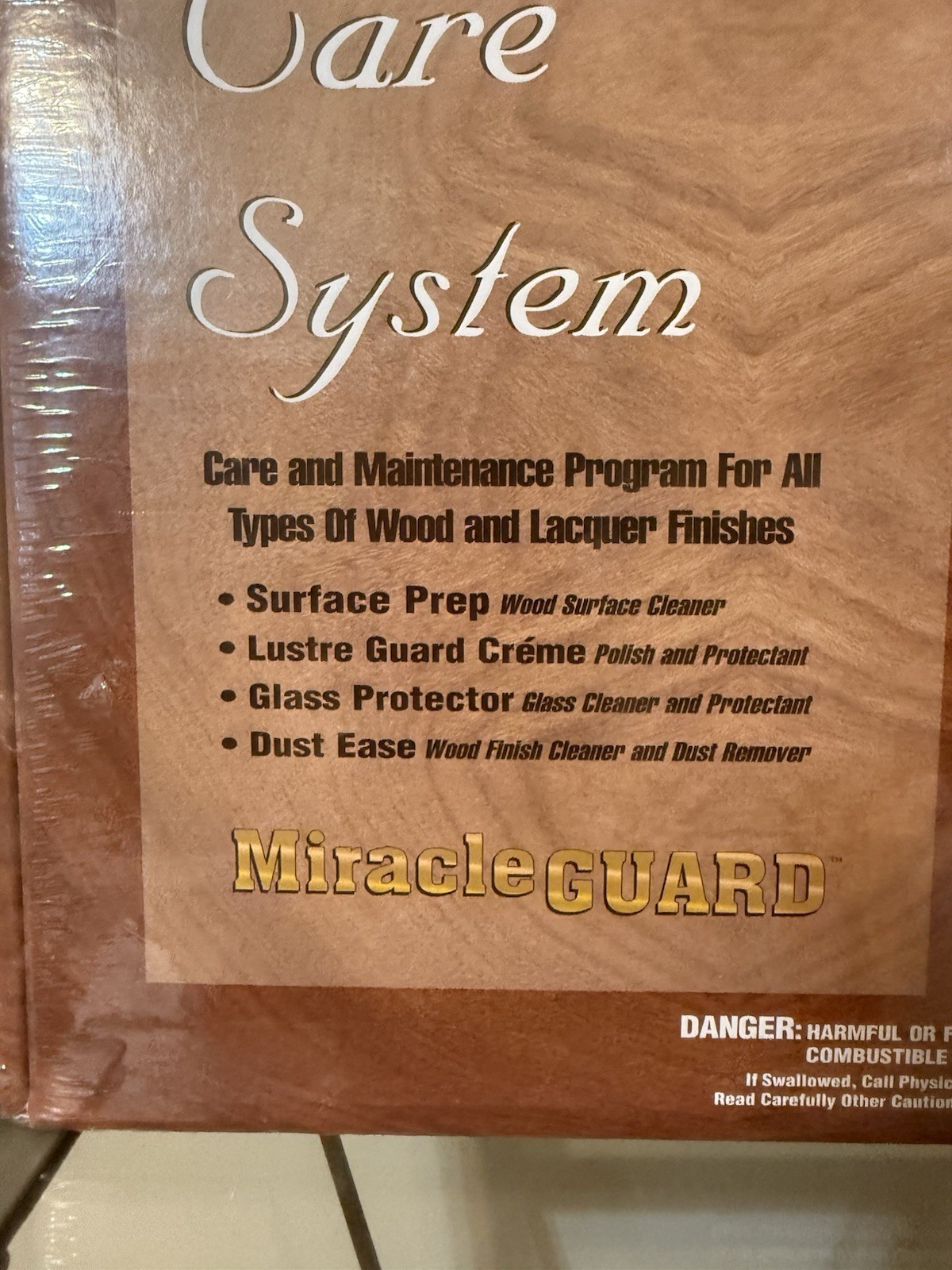 RHODES FURNITURE MIRACLE GUARD PREMIUM WOOD CARE SYSTEM KIT NEW SEALED BOX NEW .