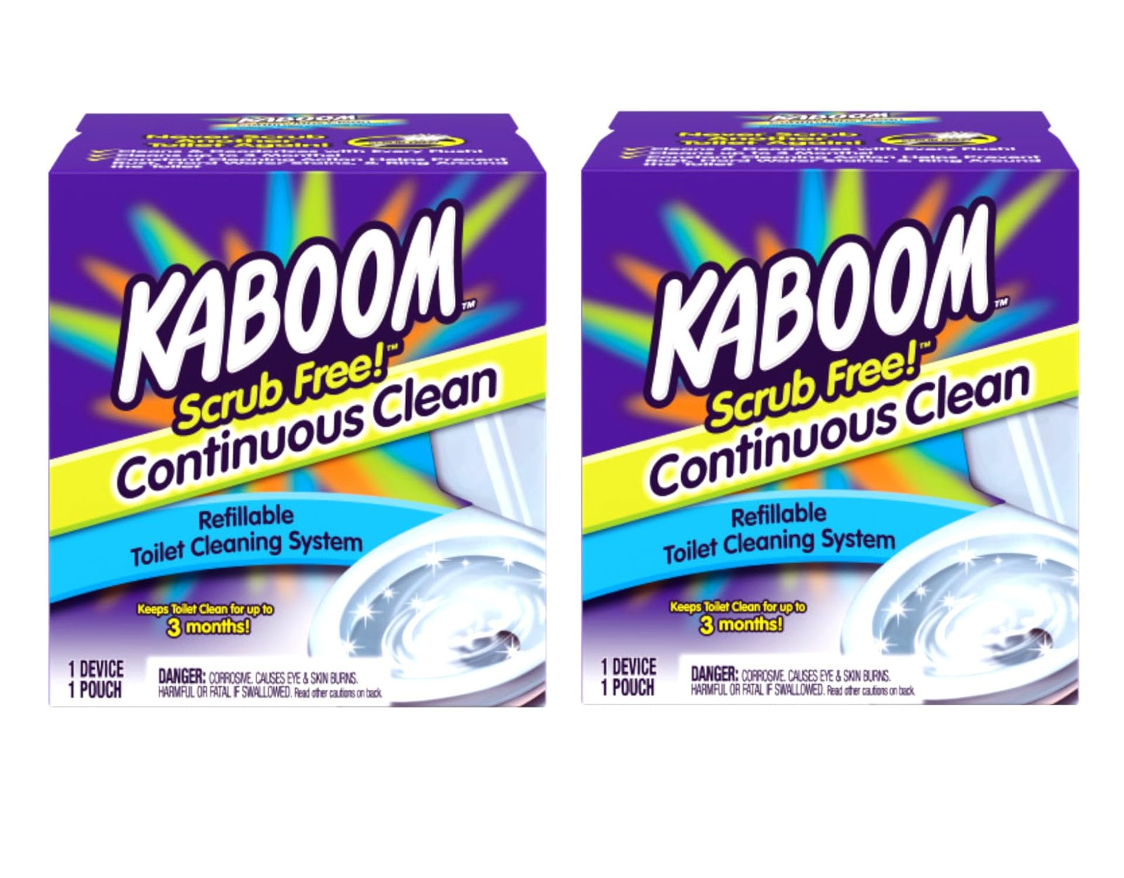 Church And Dwight 35113″ kaboom Scrub Free Toilet 1 Count (Pack of 2)