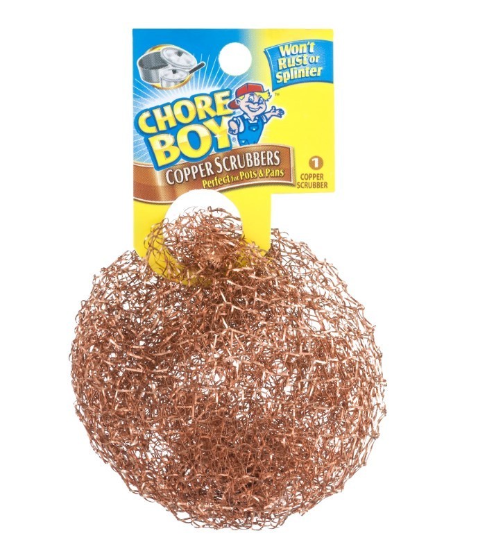 5 Chore Boy Copper Scrubbers Scouring Pad, 100% Pure Copper NEW