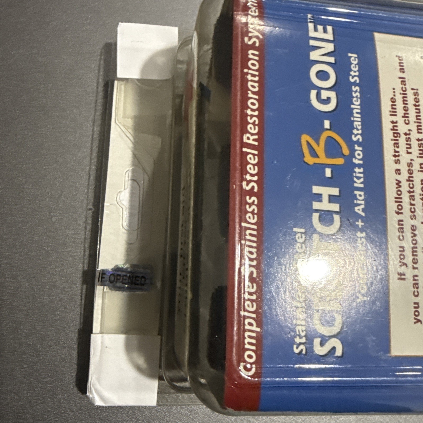 Scratch-B-Gone Stainless Steel Repair Kit Restore Solutions Professional / Home