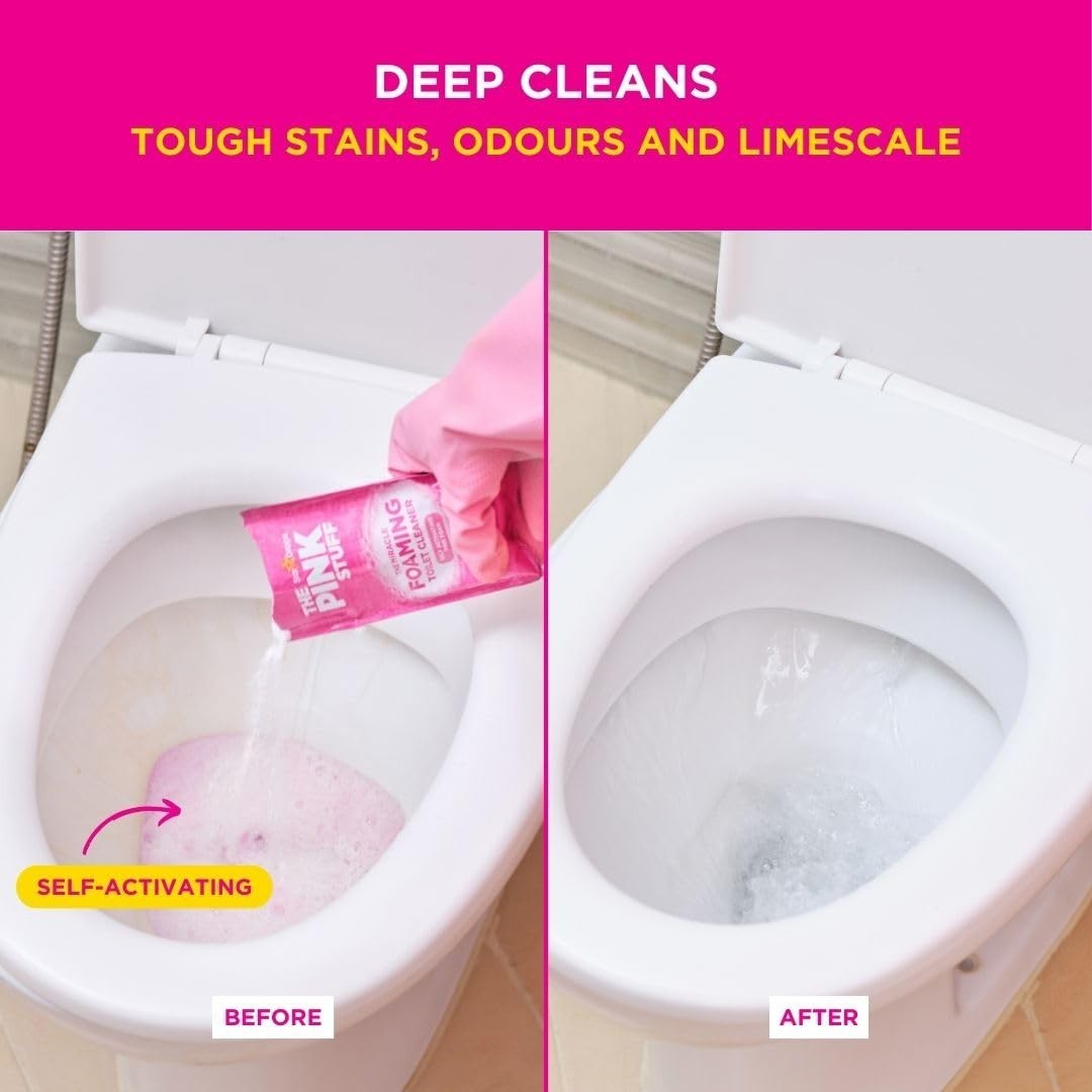 Miracle Foaming Toilet Cleaner – Self-Activating Deep Clean, Stain Removal, Fres