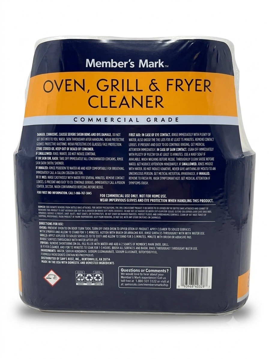 Member’s Mark Oven, Grill & Fryer Cleaner 32oz 3-Pack | Heavy Duty | Fast Ship.