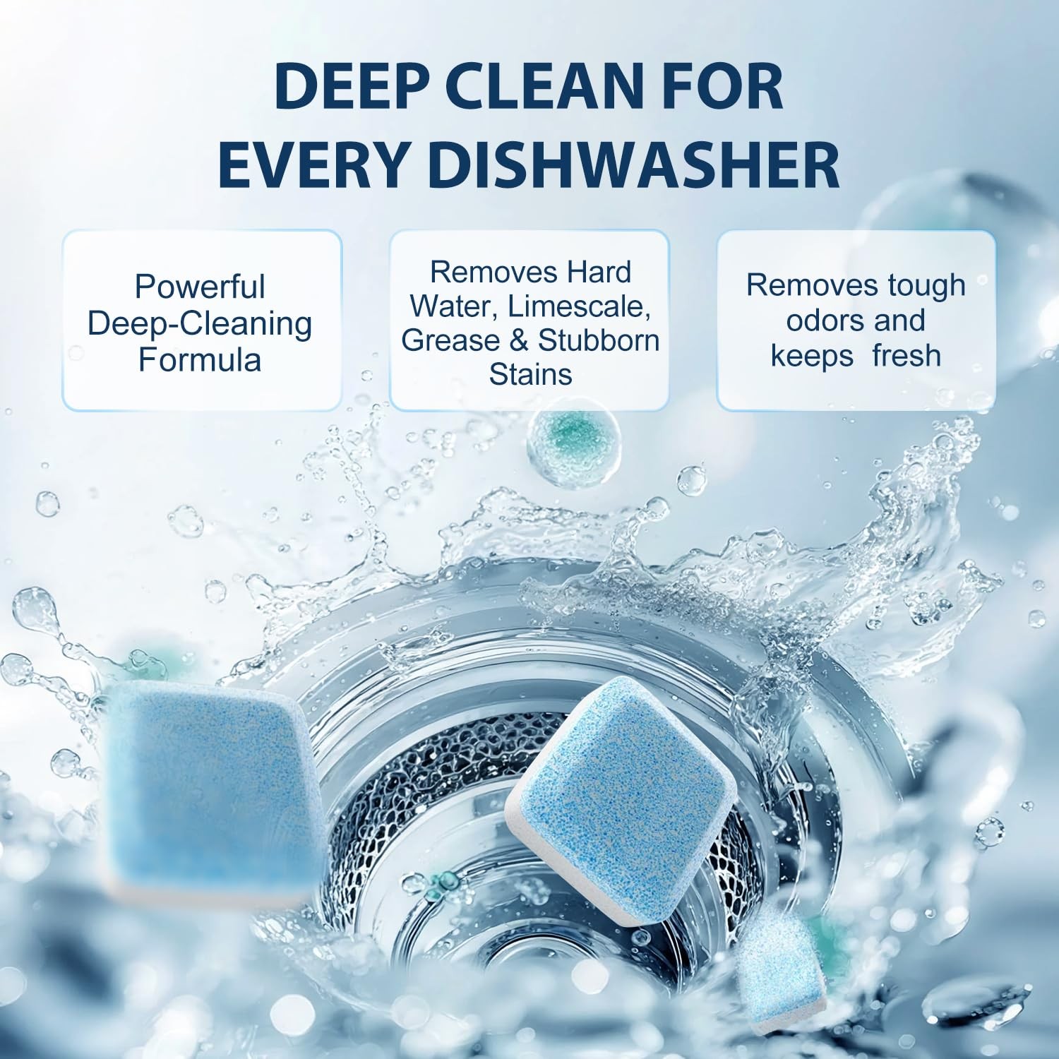 Washing Machine Cleaner 24 Pack – Deep Cleaning & Descaler for HE Front Load …