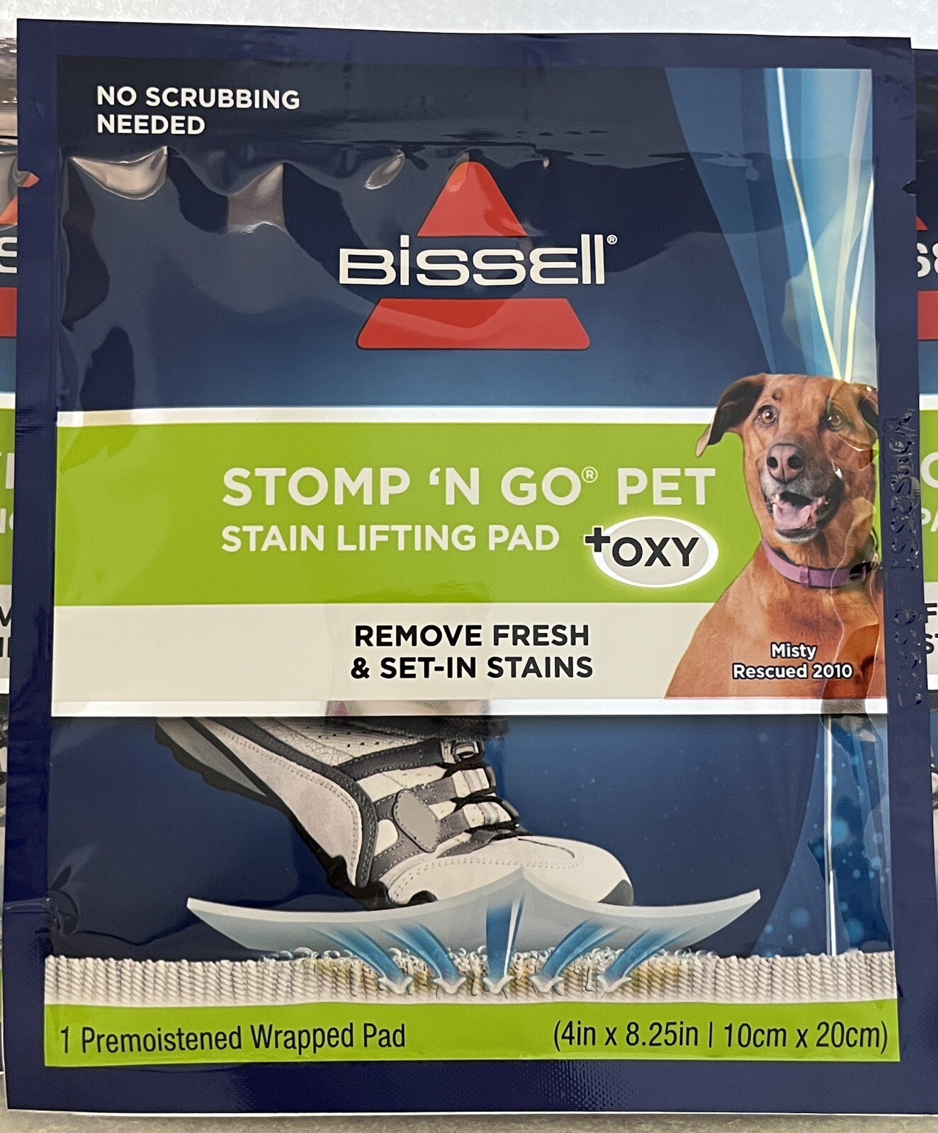Bissell Stomp ‘N Go Pet Lifting Pads + OXY Stain Removal Carpet Rug Cleaner 3 Pk