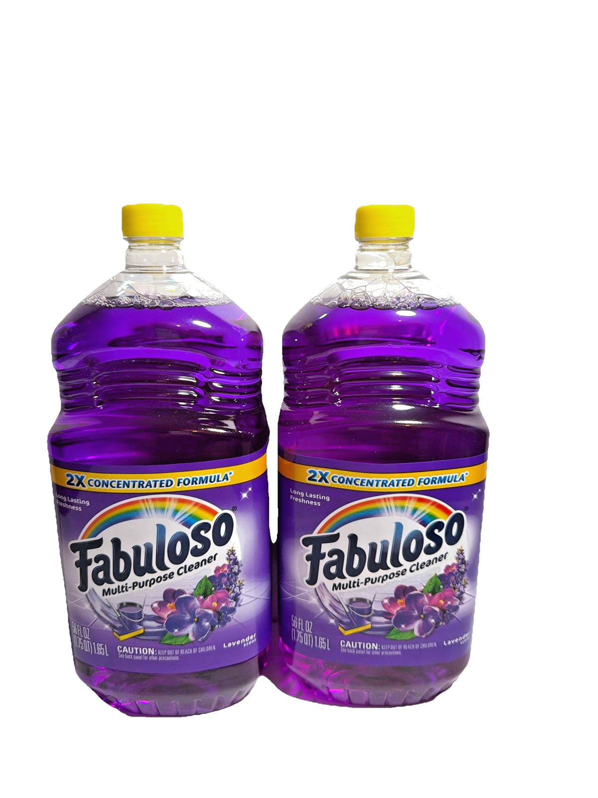 (2) PK Fabuloso Multi-Purpose Cleaner 2X Concentrated Formula Lavender 56oz 10%