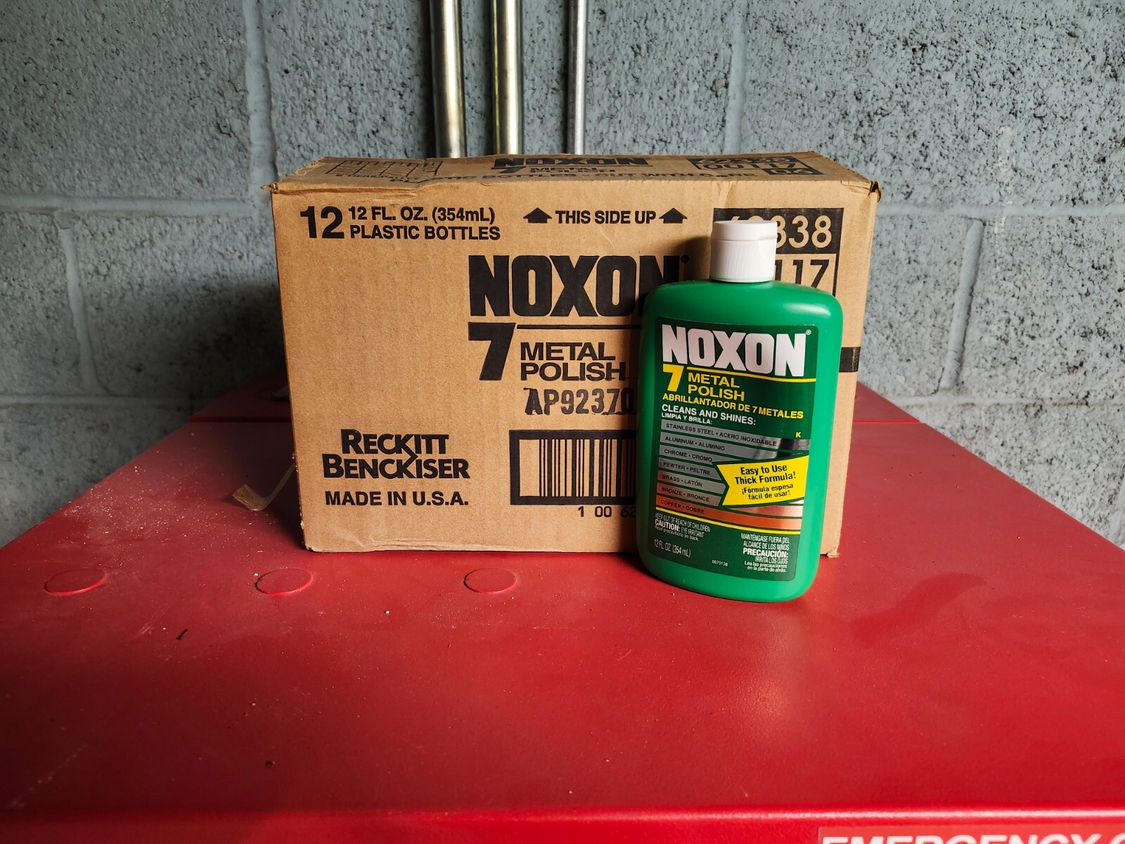  NOXON Multi-Purpose Metal Polish Liquid, Only One 12 Oz Bottle New Old Stock