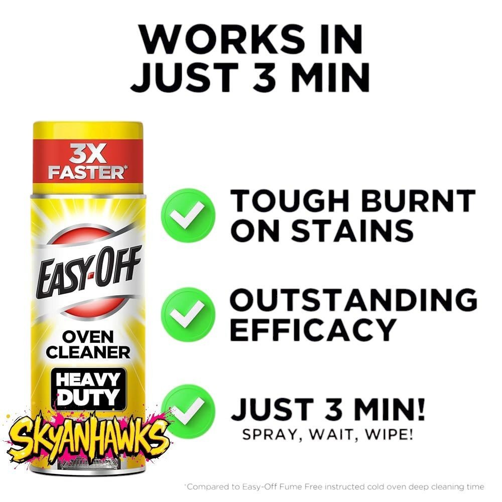 Easy-Off Heavy Duty Oven Cleaner, Regular Scent 43,5 Oz (3 Cans x 14.5 oz)