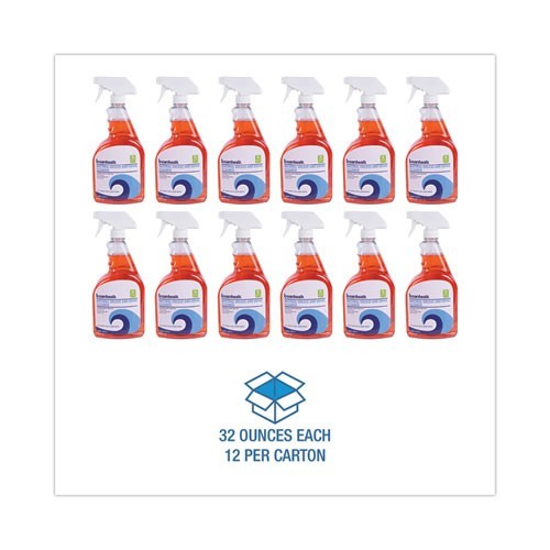 Boardwalk Natural Grease and Grime Cleaner, 32 oz Spray Bottle, 12/Carton