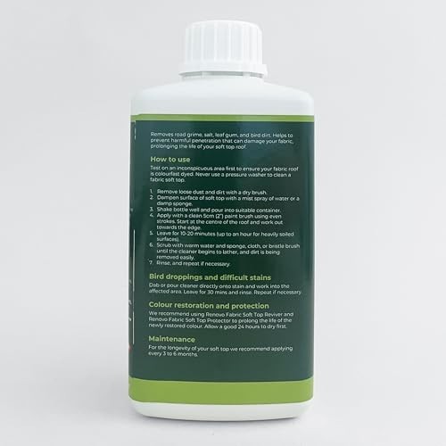 Convertible Top Cleaner 500ml Water Based Fabric Neutral For Automotive Care