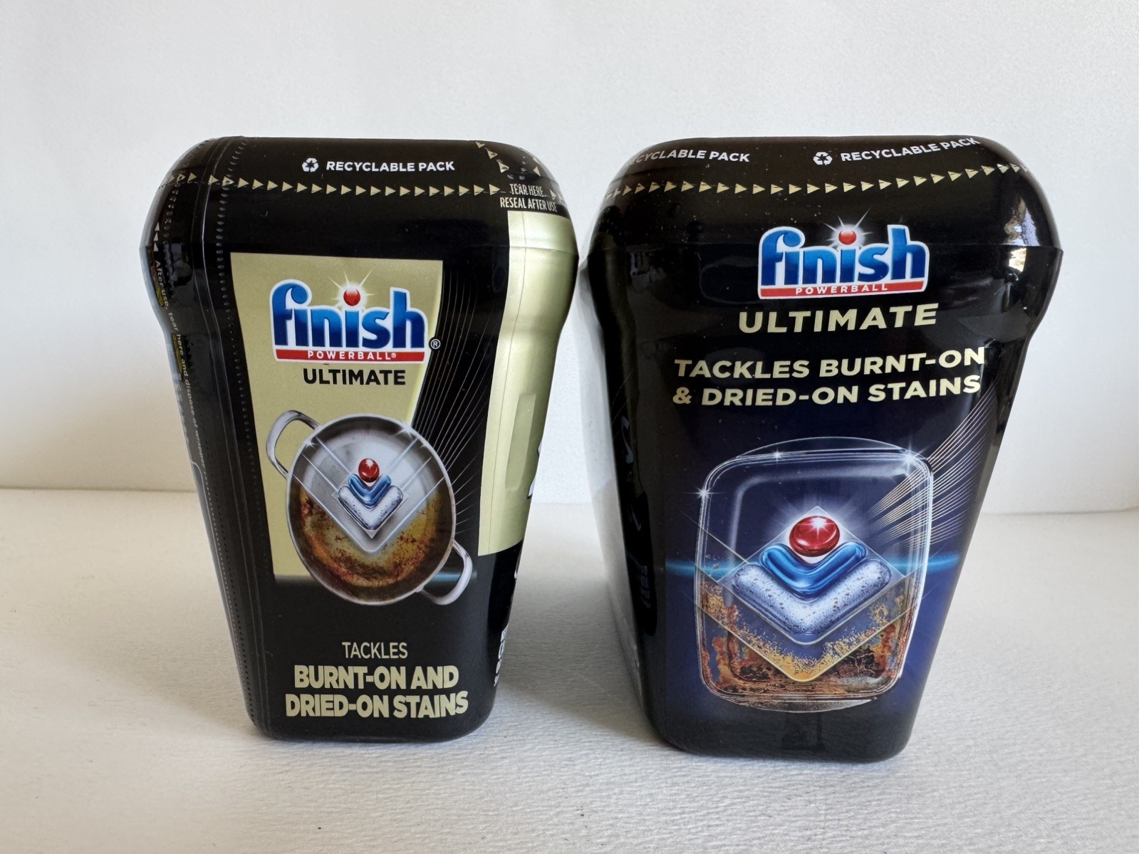 2 pack – Finish Ultimate Dishwasher Detergent Tabs – 28 Ct Each New Sealed