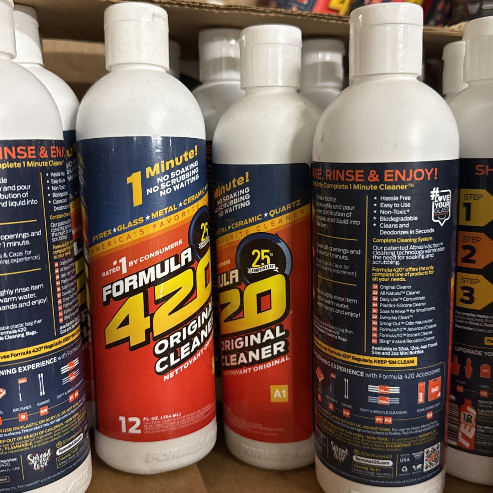 Lot Of 4 FORMULA 420 Pyrex Glass Metal Ceramic Cleaner 12oz X4 (48oz) Bottle New