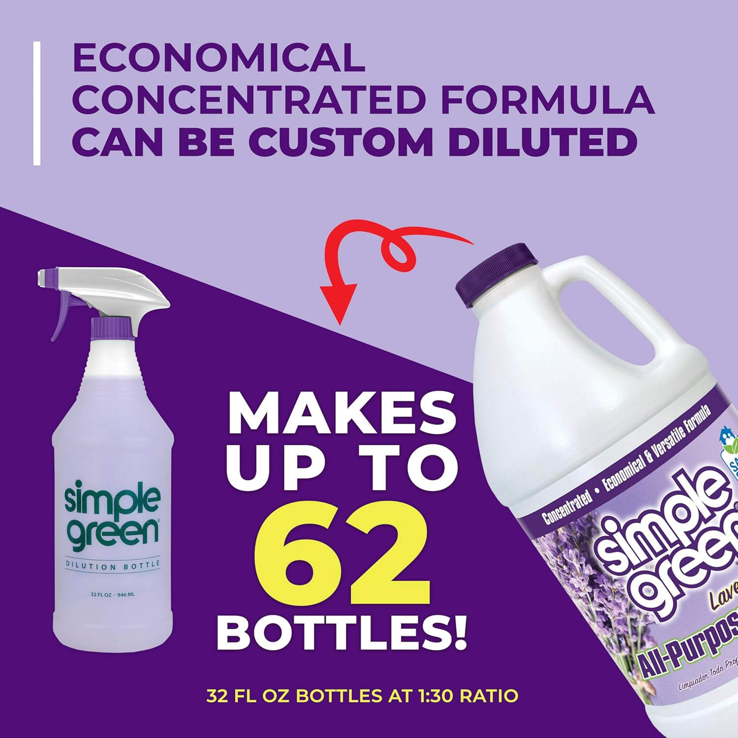 All Purpose Cleaner Concentrate Lavender Scent 64 Fl Oz