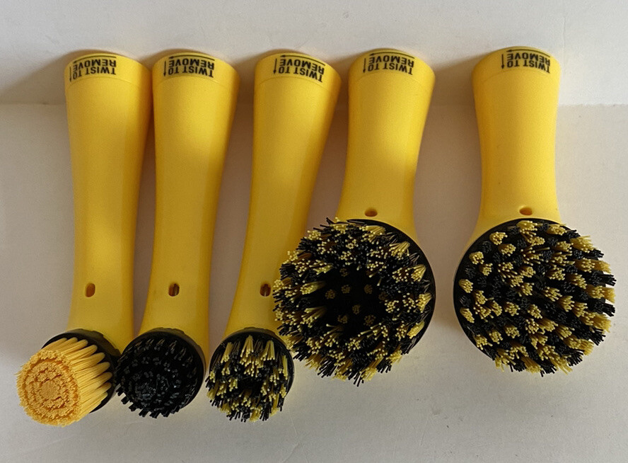 Sonic Scrubber Interchangeable Brush Heads Pro Detailer 5 As Seen On TV