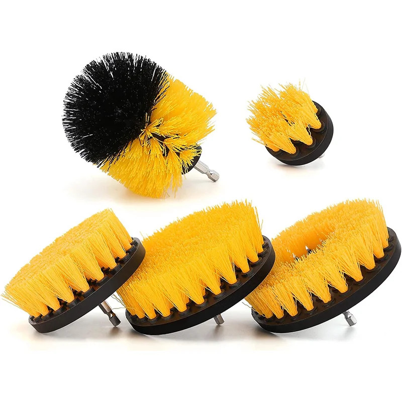 5/6/7/9 Pcs Cleaning Brush Attachment Set Power Scrubber Brush with 1/4“ Extend