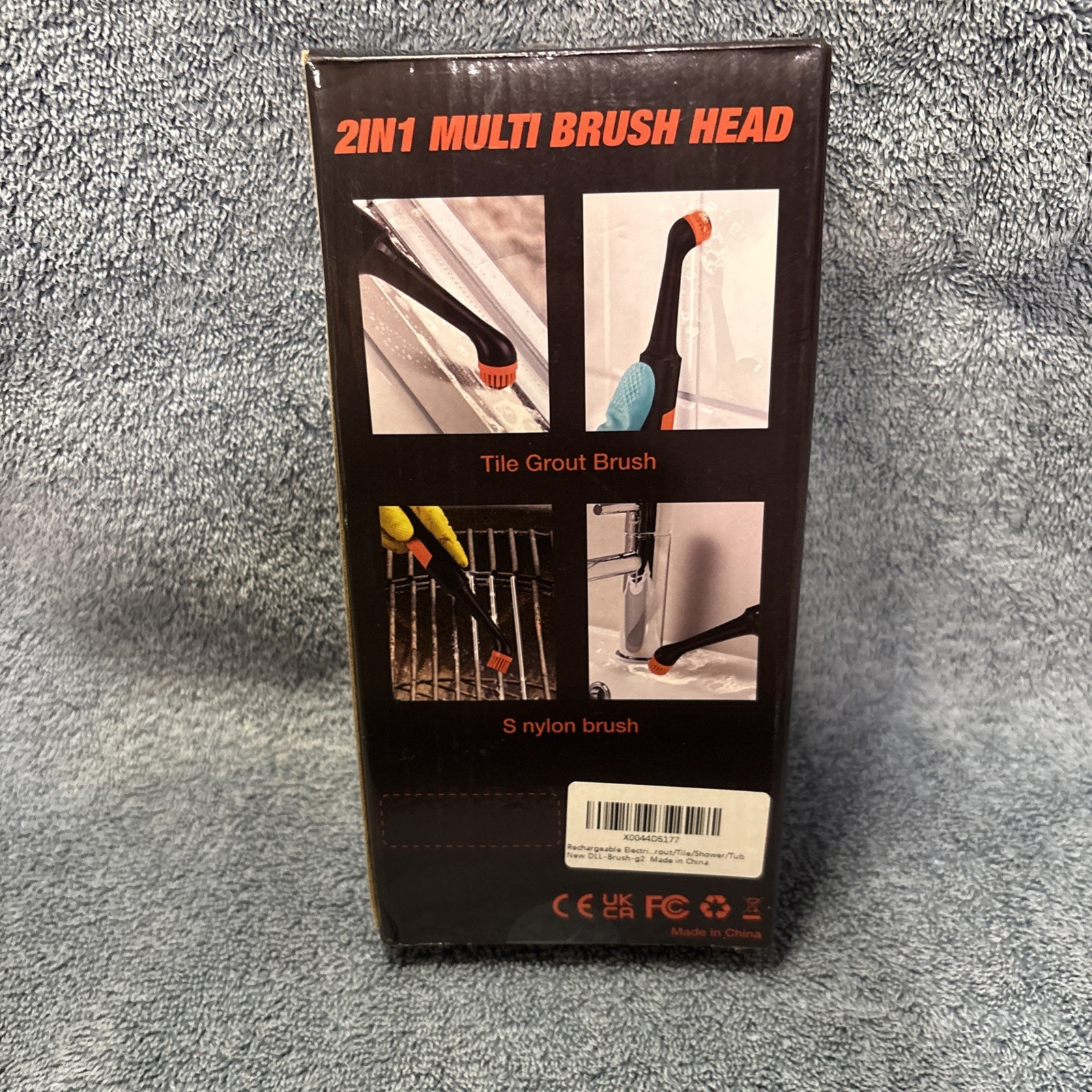 Clean Ex Rechargeable Electric Grout Brush with Built-in Battery IPX7