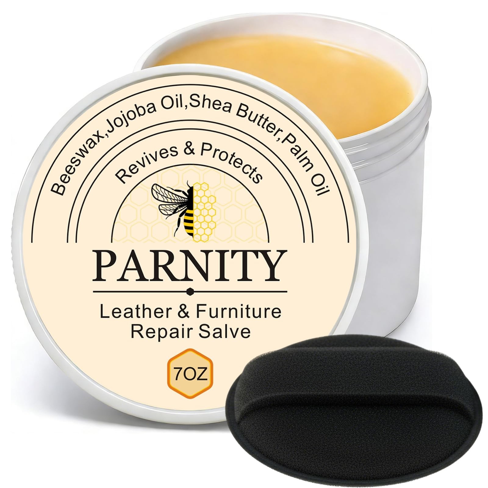 All-Natural Leather & Wood Furniture Repair Salve 7oz, Leather Conditioner & …