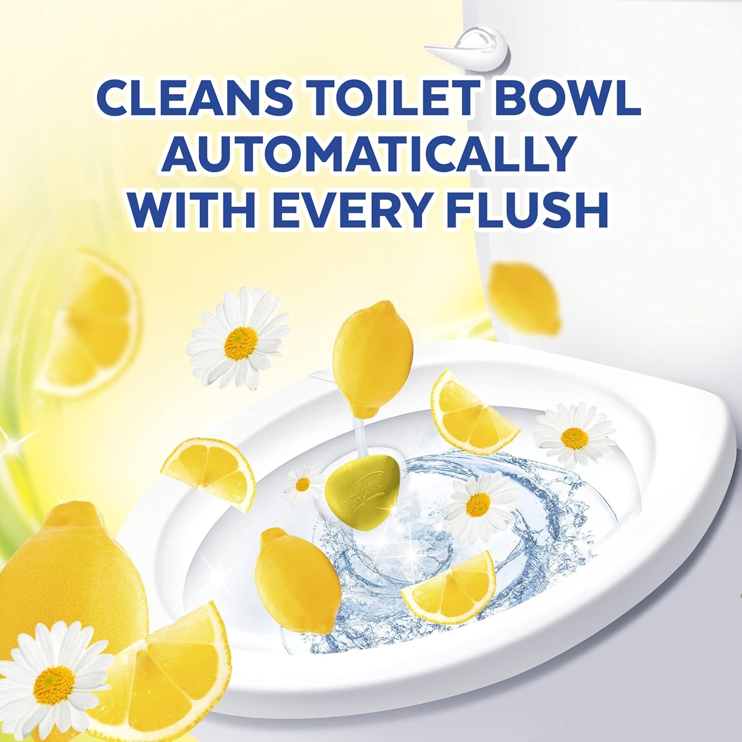 Lysol Automatic In-The-Bowl Toilet Cleaner Lemon Breeze Scent 2 Pack