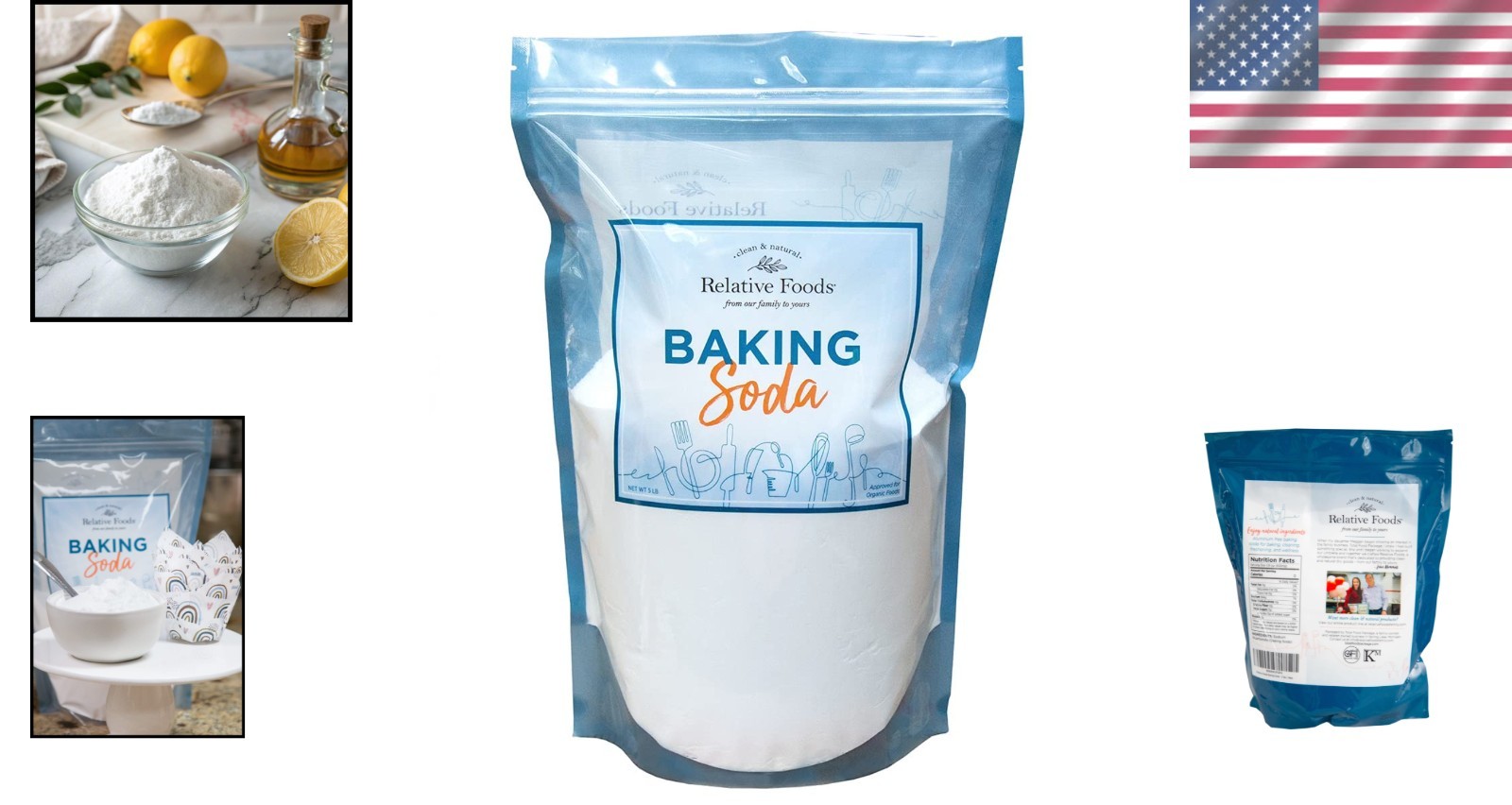 Baking Soda for Cooking & Cleaning – 5lb Pack