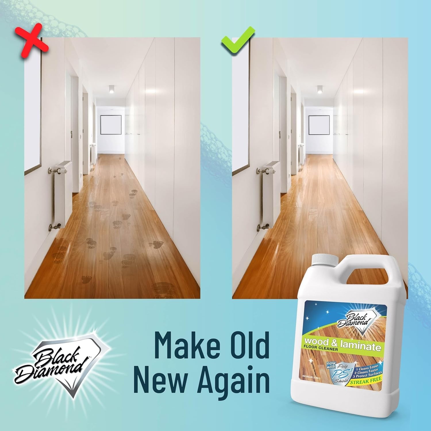 Black Diamond Laminate and Hardwood Floor Cleaner 128 Fl Oz (Pack of 1)