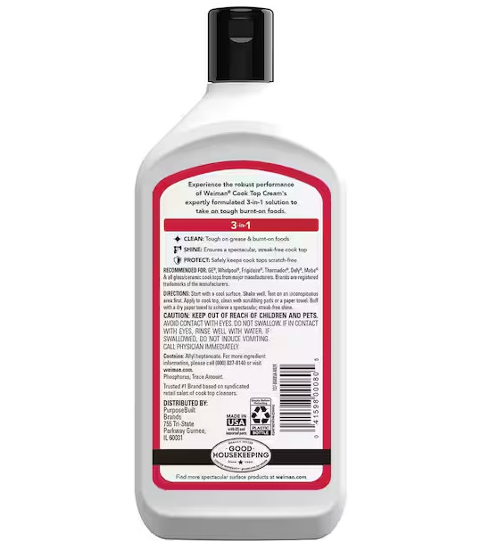 Weiman 20 oz. Glass Cook Top Cleaner and Polish (3-Pack)