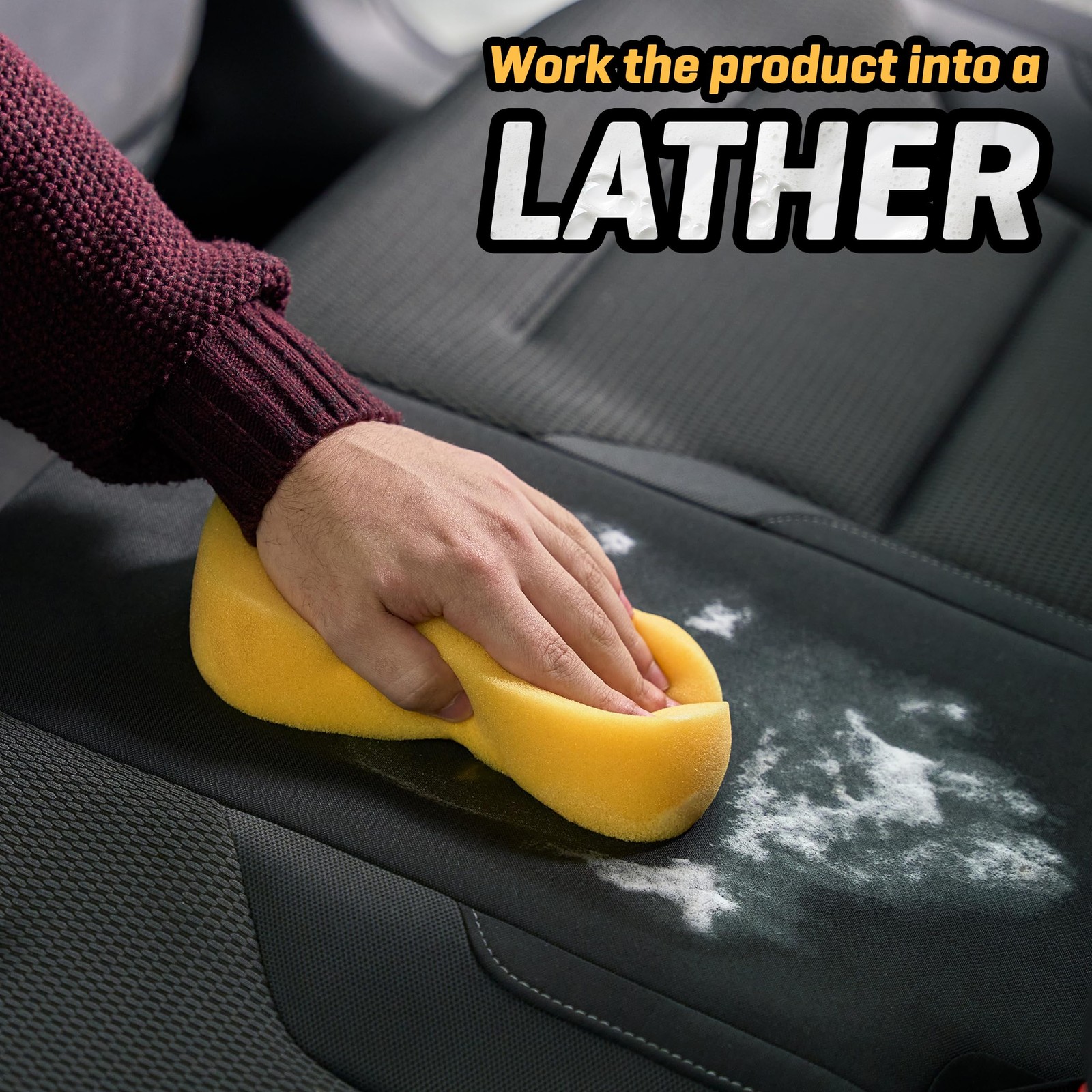 34 fl oz 1L Demon Fabric Super Upholstery Shampoo Car Interior Cleaner
