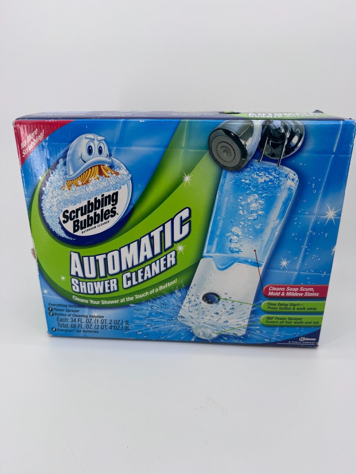 Scrubbing Bubbles Automatic Bath Shower Cleaner w 2 Refills