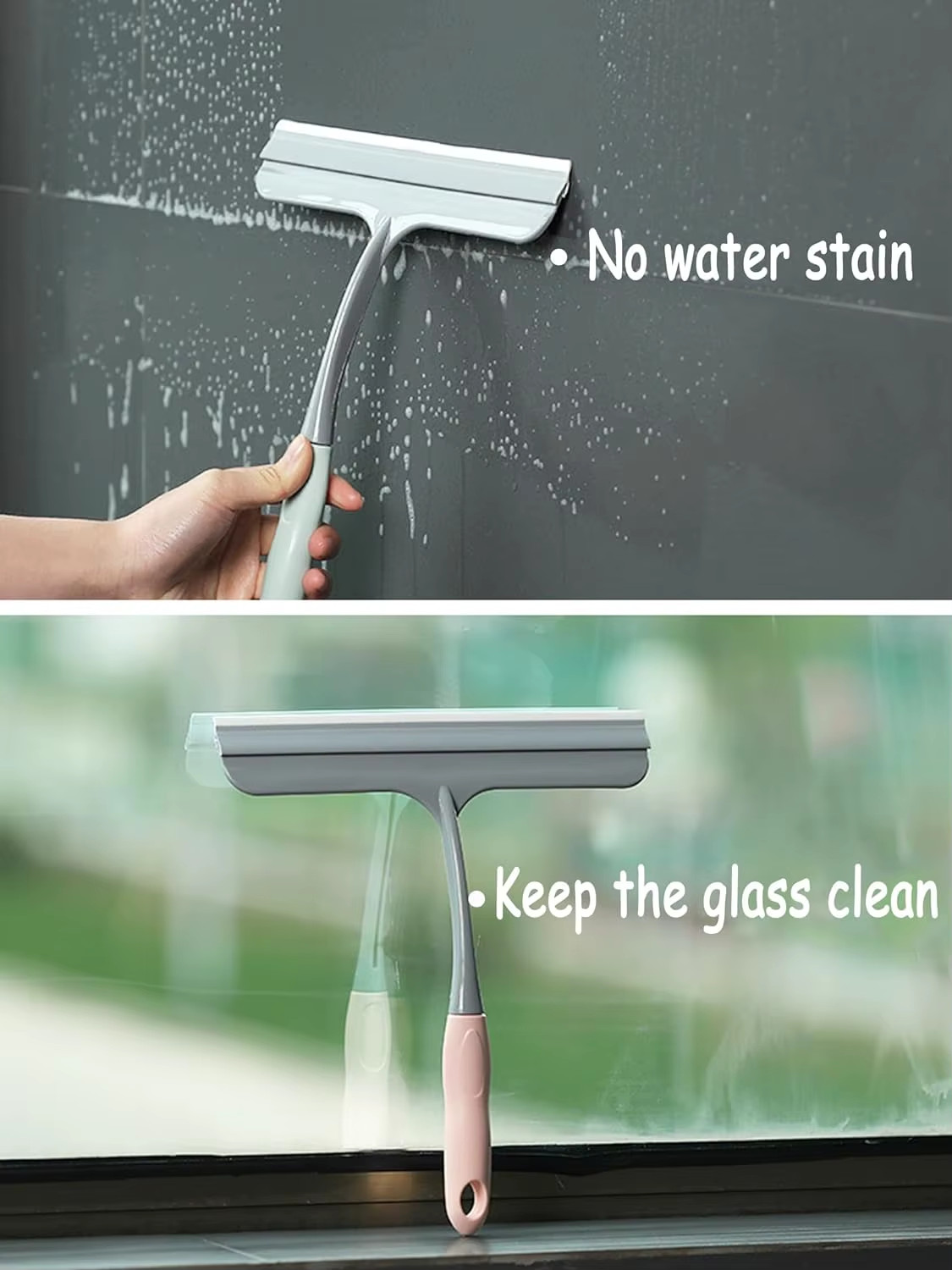 1PC Shower Window Squeegee for Shower Doors Bathroom Window and Car Glass Cleani