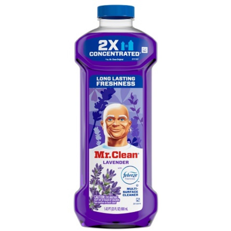 3x Mr. Clean All Purpose Liquid Cleaner Febreze Lavender Scent Home Bundle 23oz