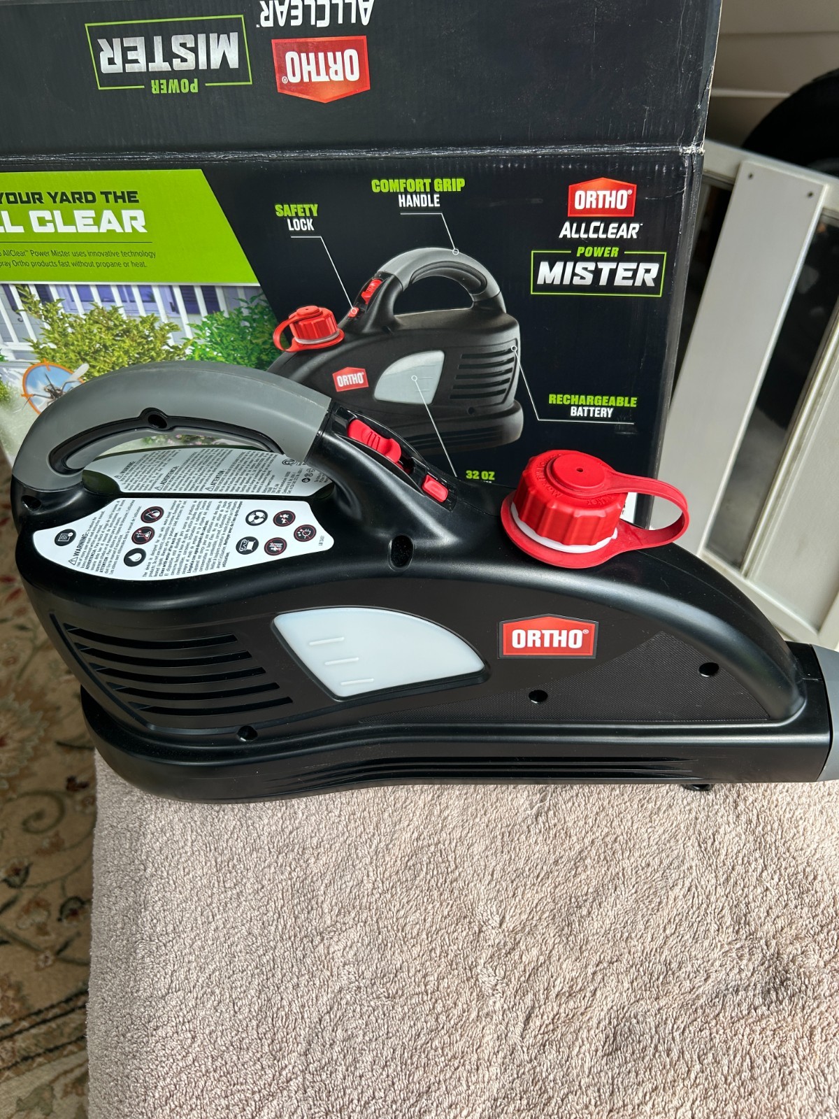Ortho AllClear 18V Power Mister Lawn / Garden Sprayer Safer Than Propane Foggers