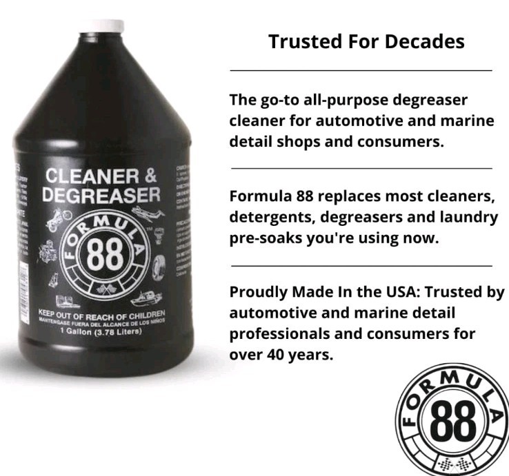 4X Formula 88 Automotive Tools Eco Friendly Degreaser 1-Gallon ea. ( 4 Gallons