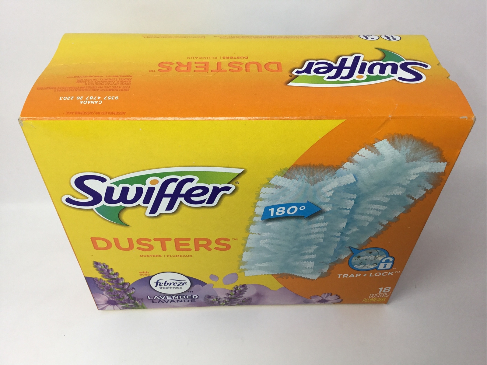 Swiffer Dusters Refill 180 Degree Multi Surface Trap Lock Febreze LAVENDER 18ct