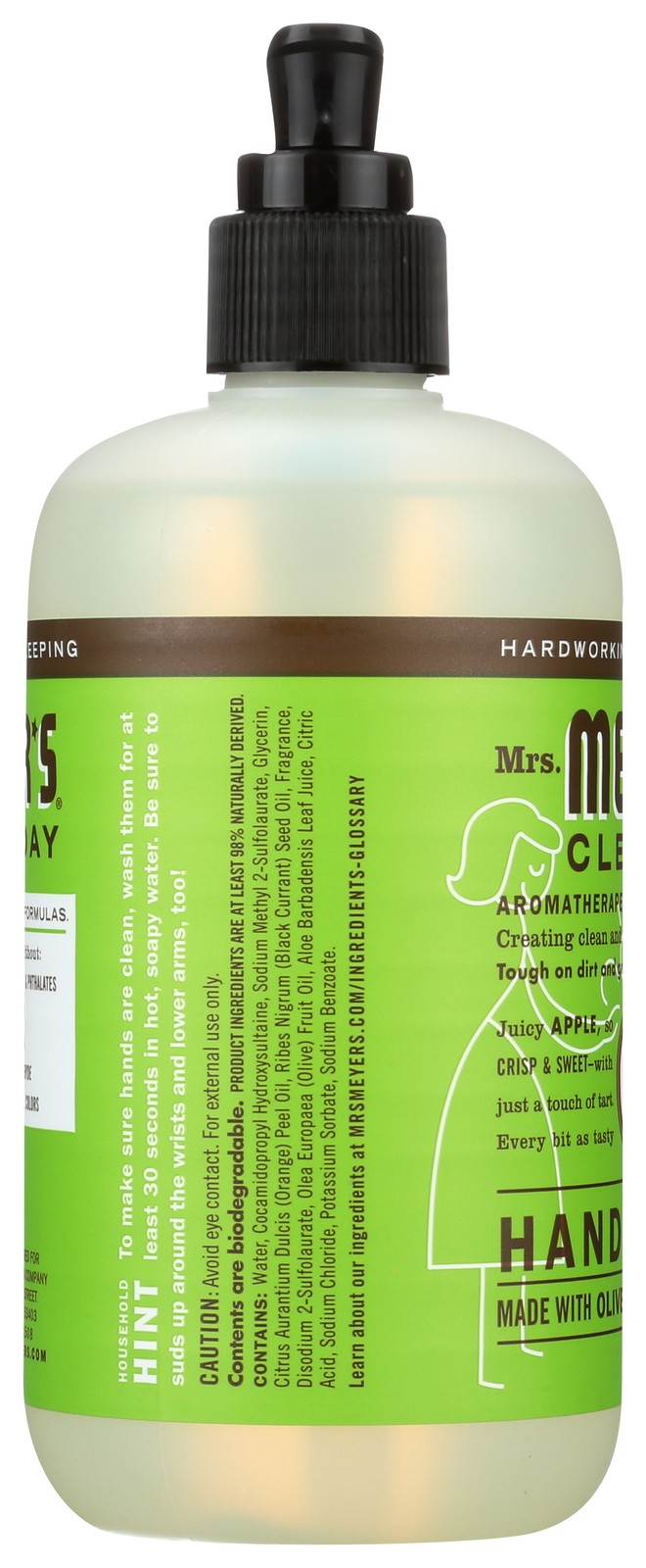 Mrs. Meyer’S Apple Scent Hand Soap 12.5 Fluid Ounce Clean Day Oz 6 Pack