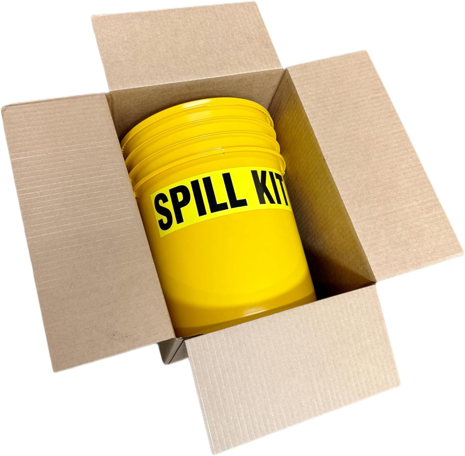 Original Bucket Spill Kit – Universal Absorbents & 5-Gallon Yellow Bucket – Spil