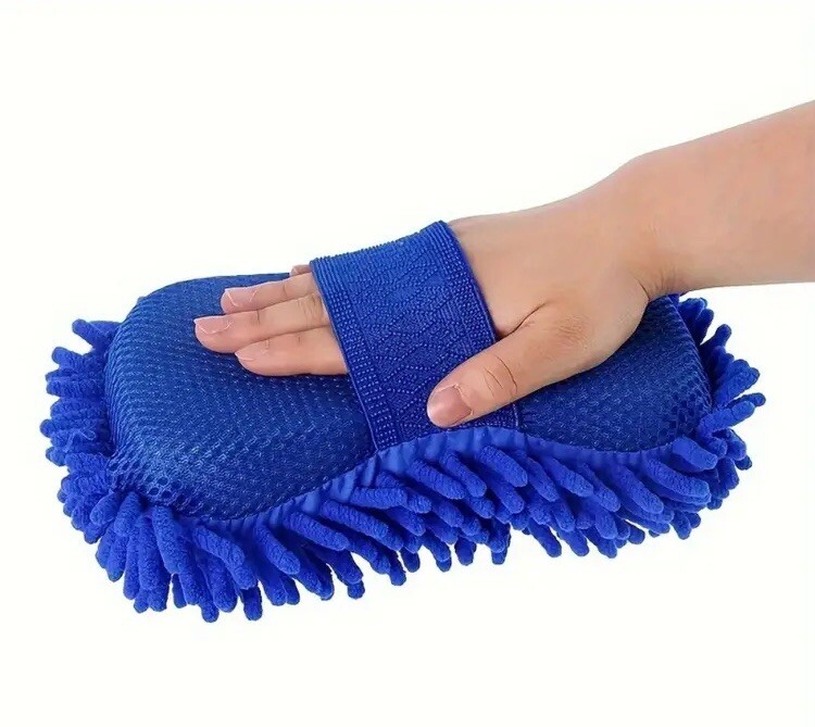 Car Cleaning Sponge Car Wash Care Washing Brush Pad Cleaning Tool Microfiber Pol