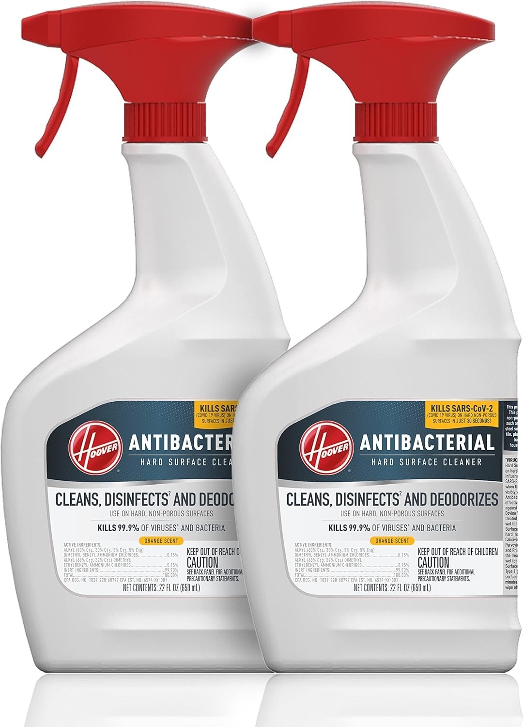 Hoover AH3104 All Surface Cleaner Spray 2 Pack Pet Safe Spray 32oz NEW OEM