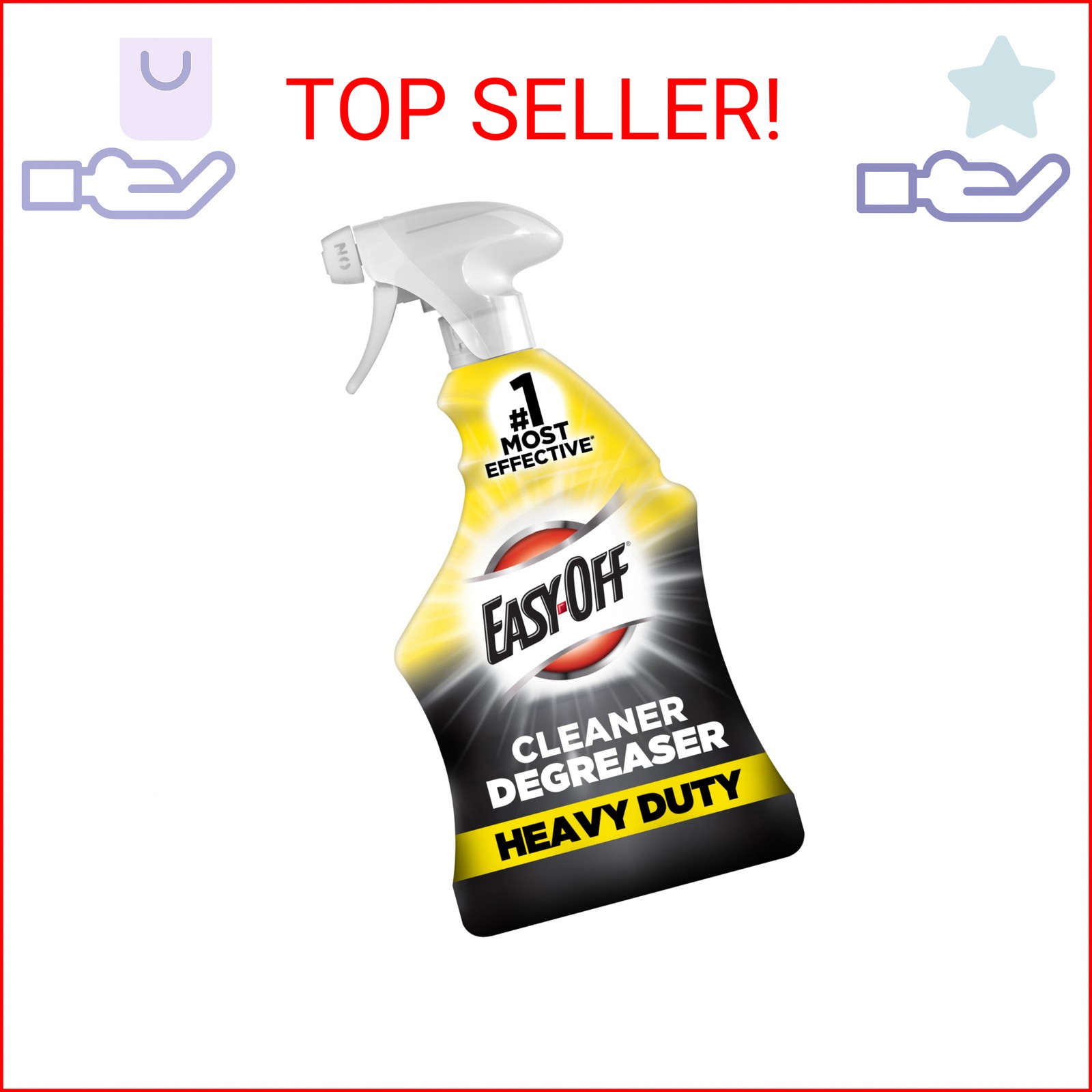 Easy-Off Heavy Duty Degreaser, Removes Grease & Grime, For Kitchen, Garage, Outd