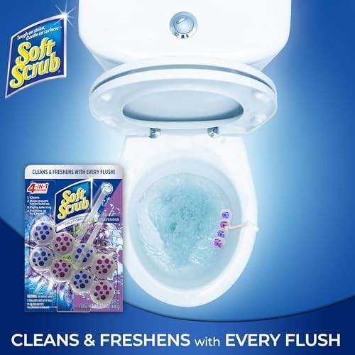 Soft Scrub 4-in-1 Rim Hanger Toilet Bowl Cleaner Lavender 2-Count