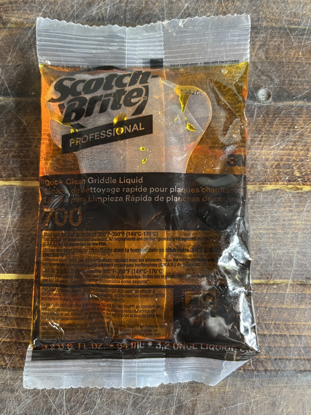 3M Scotch-Brite Professional Quick Clean Griddle Liquid 3.2oz 6 Pack