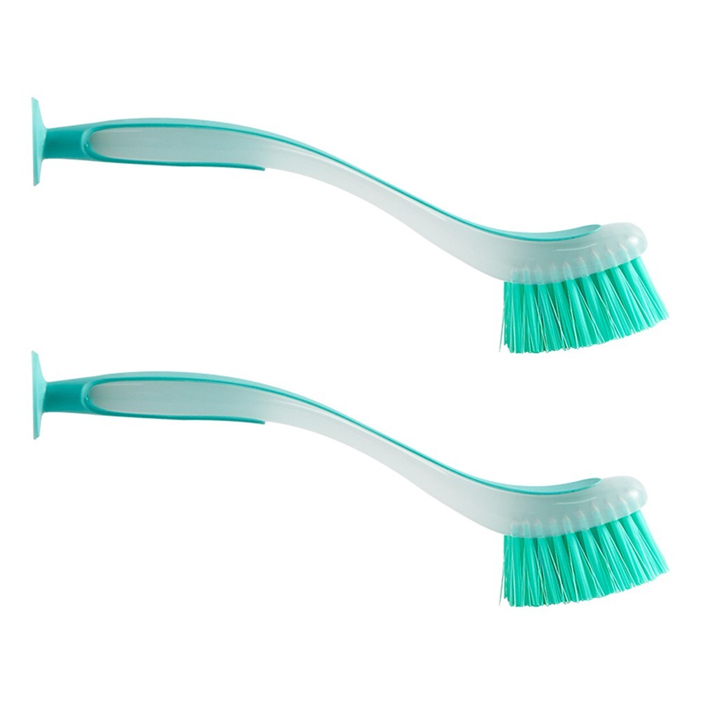 2Pcs Kitchen Pot Brush Set for Heavy Duty Dish and Sink Cleaning 9.84 Inch