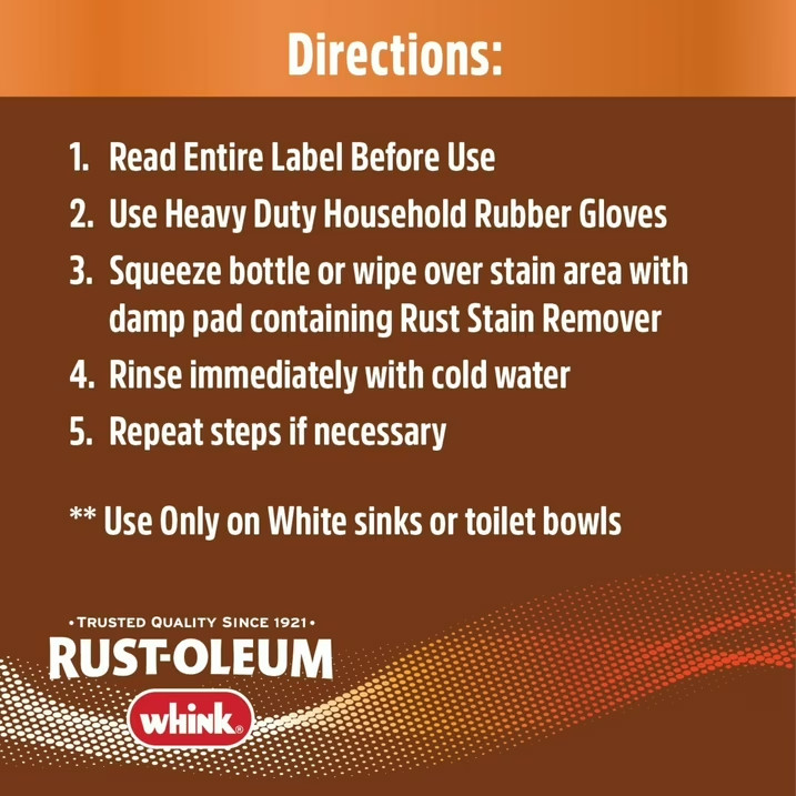 Whink Rust Stain Remover | Heavy-Duty Iron Stain Remover 32 oz