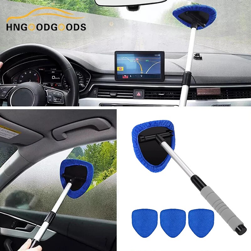 Windshield Cleaning Tool Kit Car Window Glass Wiper Cleaner Brush Extendable